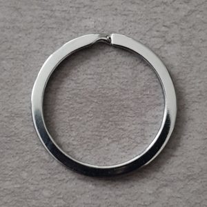 Schlüsselring rund silberfarben