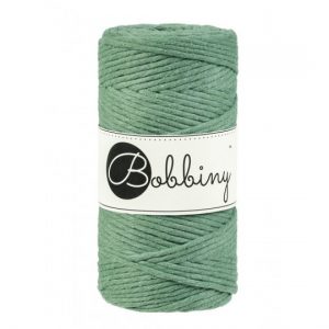 Bobbiny Garn "eucalyptus green" 100m Rolle (3mm gezwirnt)