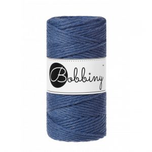 Bobbiny Garn "jeans" 100m Rolle (3mm gezwirnt)
