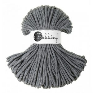 Bobbiny Garn "steel" 100m Rolle (5mm geflochten)
