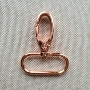 Karabinerhaken breit rosegold