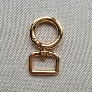 Karabiner rund hellgold