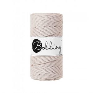 Bobbiny Garn "nude" 100m Rolle (3mm gezwirnt)