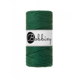 Bobbiny Garn "pine green" 100m Rolle (3mm gezwirnt)