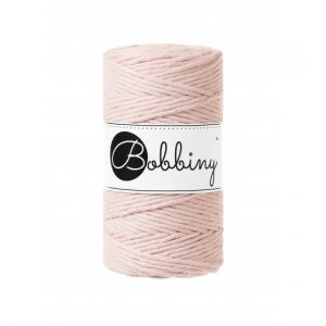 Bobbiny Garn "pastel pink" 100m Rolle (3mm gezwirnt)