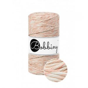 Bobbiny Garn "peach shake" 100m Rolle (3mm gezwirnt)