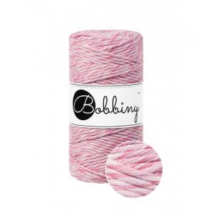 Bobbiny Garn "raspberry shake" 100m Rolle (3mm gezwirnt)