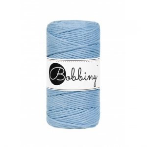 Bobbiny Garn "perfect blue" 100m Rolle (3mm gezwirnt)