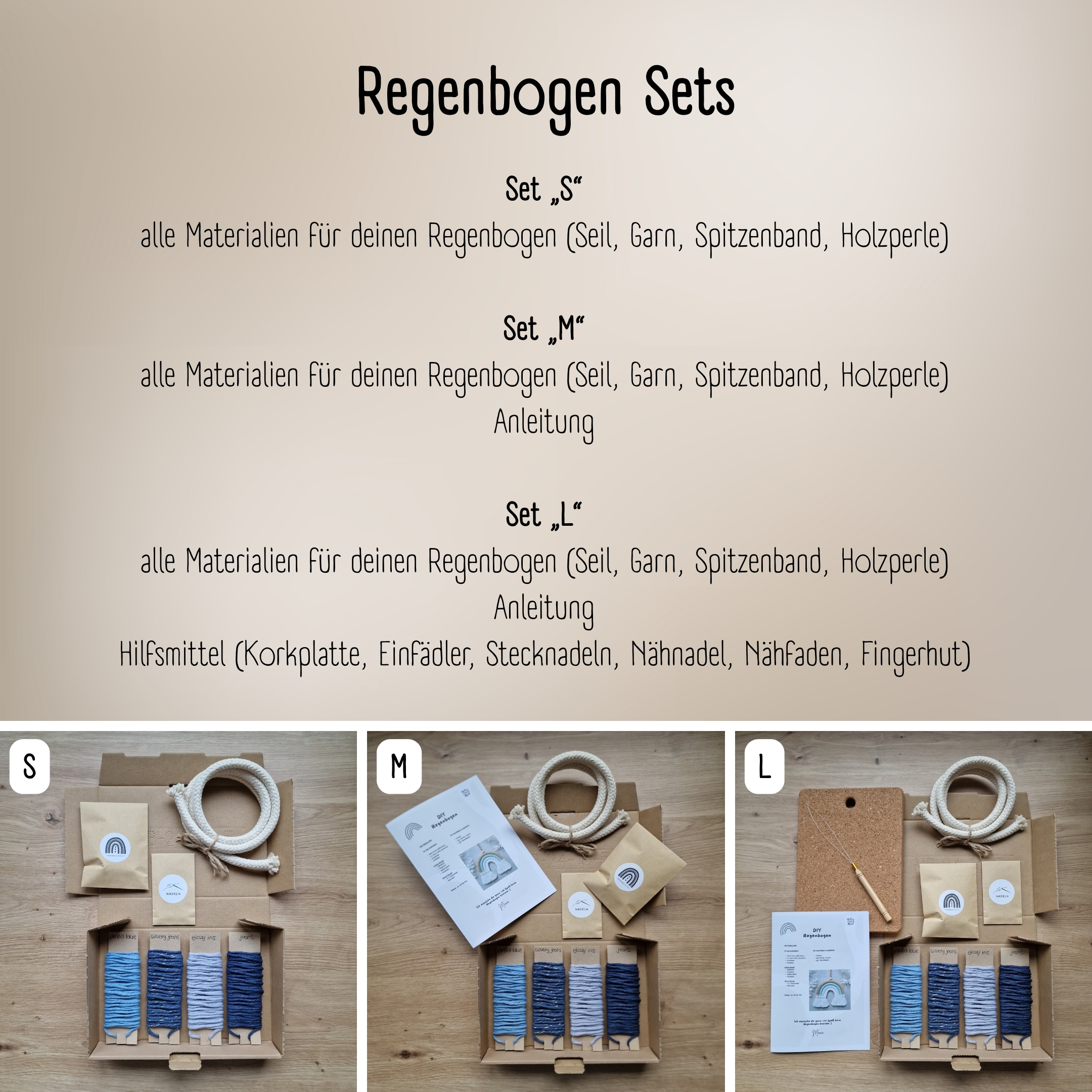 DIY-Kit Regenbogen in deiner Wunschfarbe – Bild 2