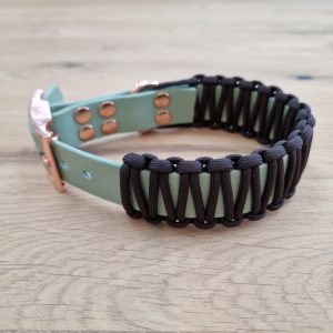 Hundehalsband "Bipa" Biothane Band mit Flechtung