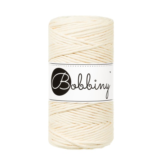 Bobbiny Garn "butter yellow" 100m Rolle (3mm gezwirnt)