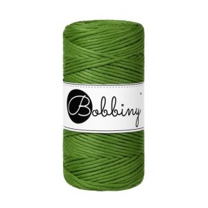 Bobbiny Garn "moss green" 100m Rolle (3mm gezwirnt)
