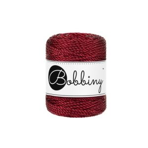 Bobbiny Garn "metallic copper" 50m Rolle (3mm 3PLY 3-fach gedreht)