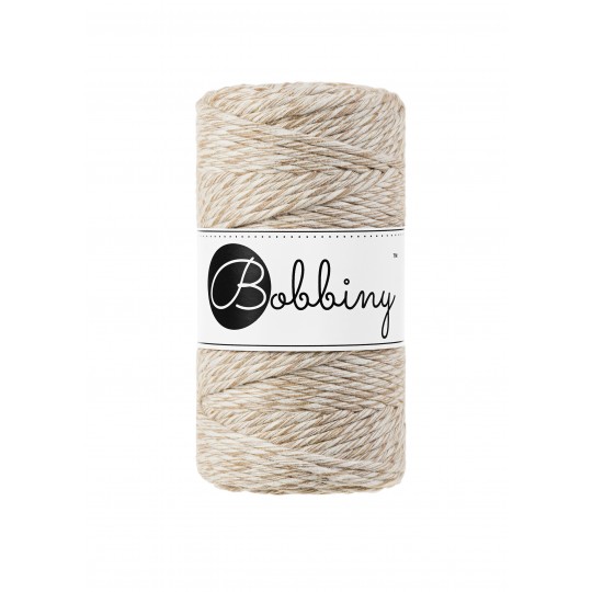 Bobbiny Garn "frappe" 100m Rolle (3mm gezwirnt)
