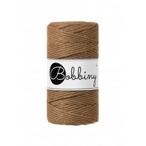Bobbiny Garn "golden caramel" 100m Rolle (3mm gezwirnt)