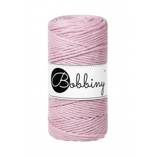 Bobbiny Garn "dusty rose" 100m Rolle (3mm gezwirnt)